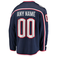 NHL Columbus Blue Jackets Fanatics Home Breakaway Custom Jersey
