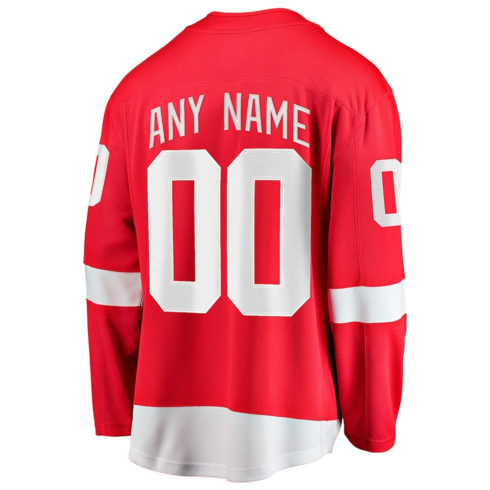 NHL Detroit Red Wings Fanatics Home Breakaway Custom Jersey
