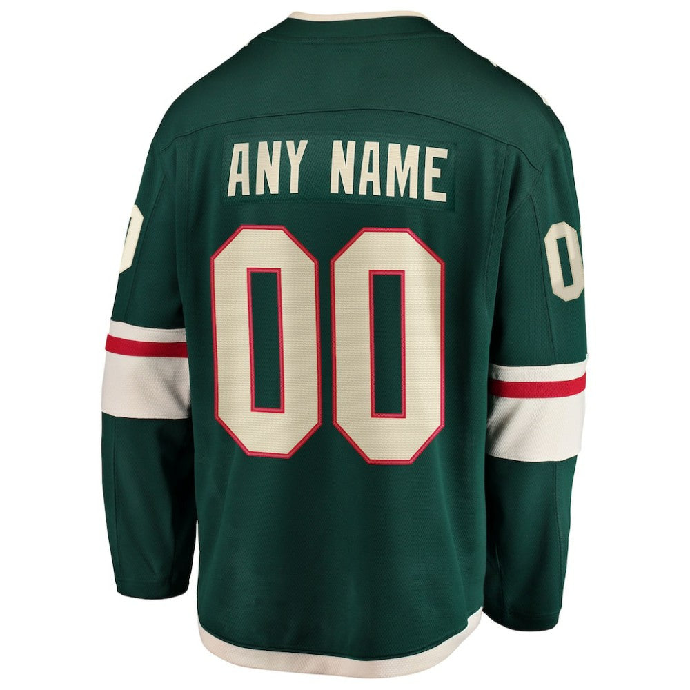 NHL Minnesota Wild Fanatics Home Breakaway Custom Jersey