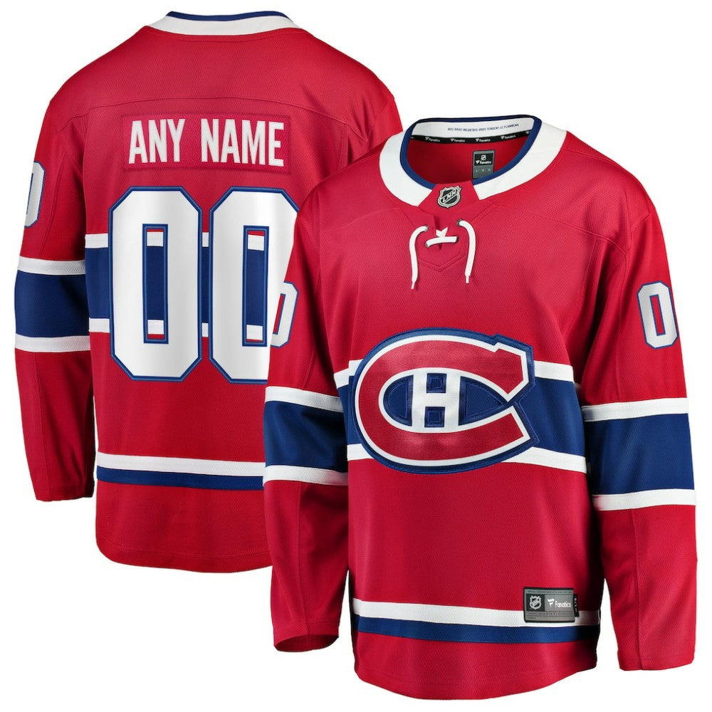 NHL Montreal Canadiens Fanatics Home Breakaway Custom Jersey