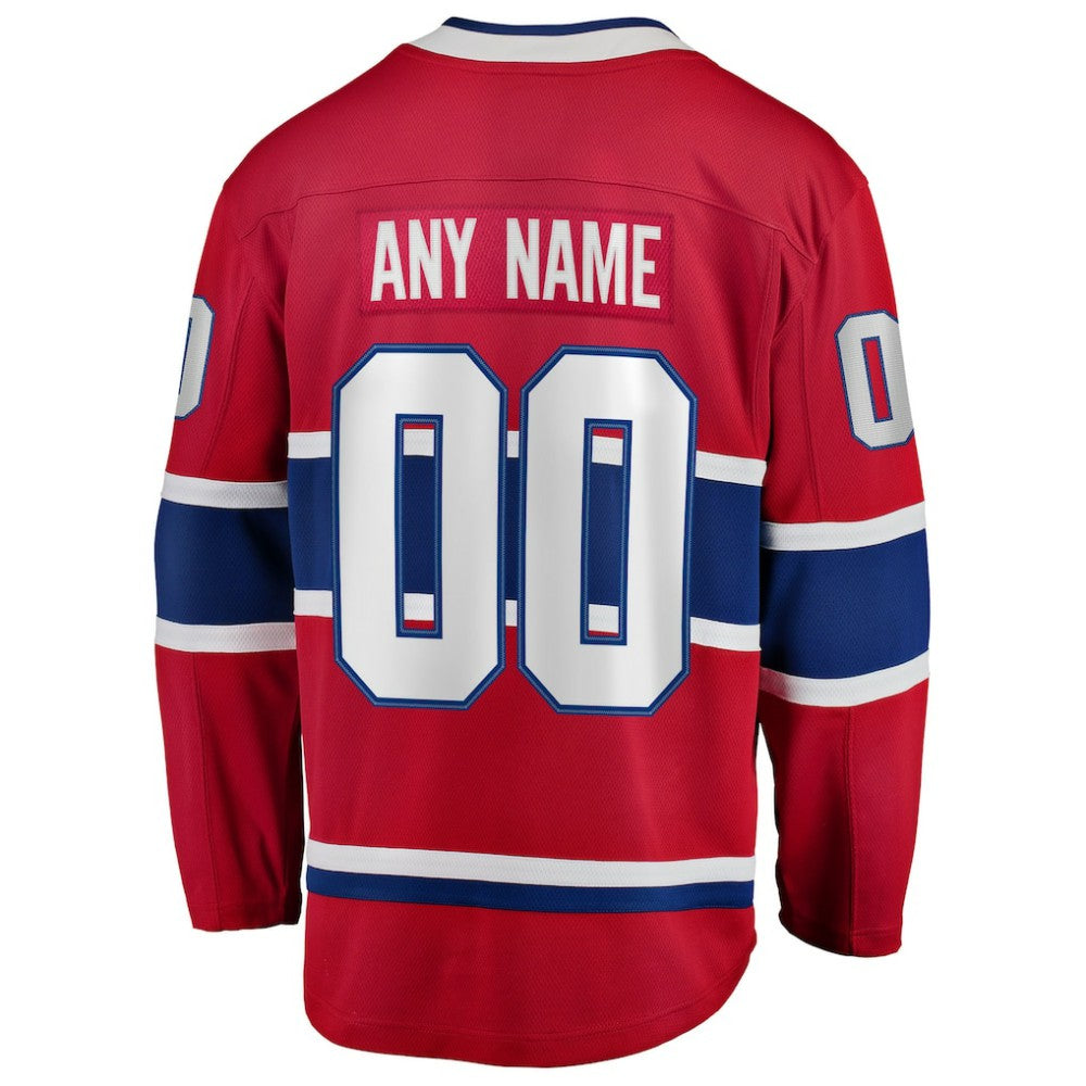NHL Montreal Canadiens Fanatics Home Breakaway Custom Jersey
