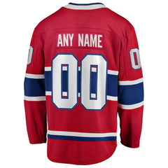 NHL Montreal Canadiens Fanatics Home Breakaway Custom Jersey