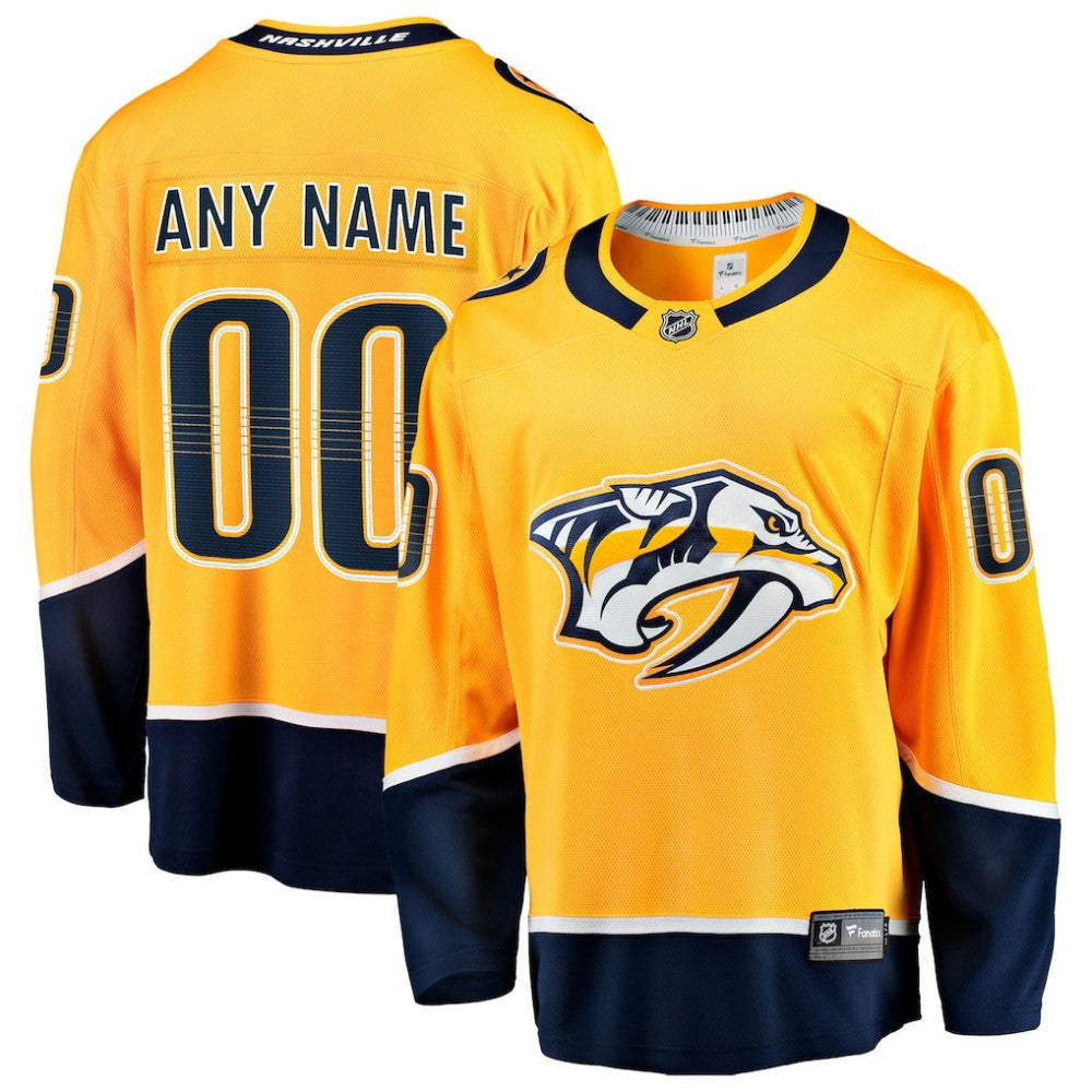 NHL Nashville Predators Fanatics Home Breakaway Custom Jersey