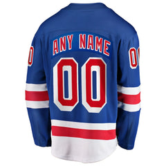 NHL New York Rangers Fanatics Home Breakaway Custom Jersey