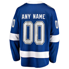 NHL Tampa Bay Lightning Fanatics Home Breakaway Custom Jersey
