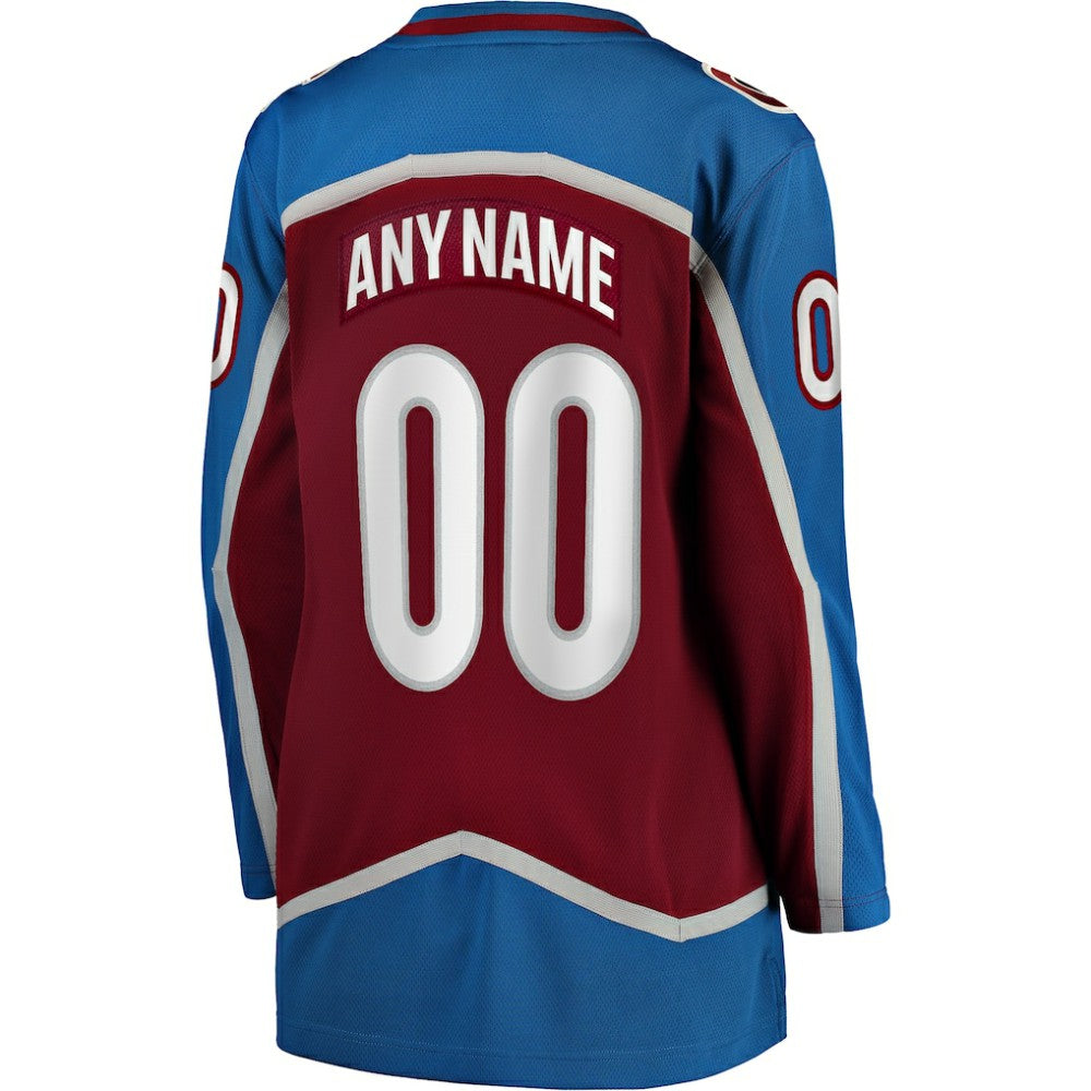 NHL Colorado Avalanche Fanatics Women's Home Breakaway Custom Jersey