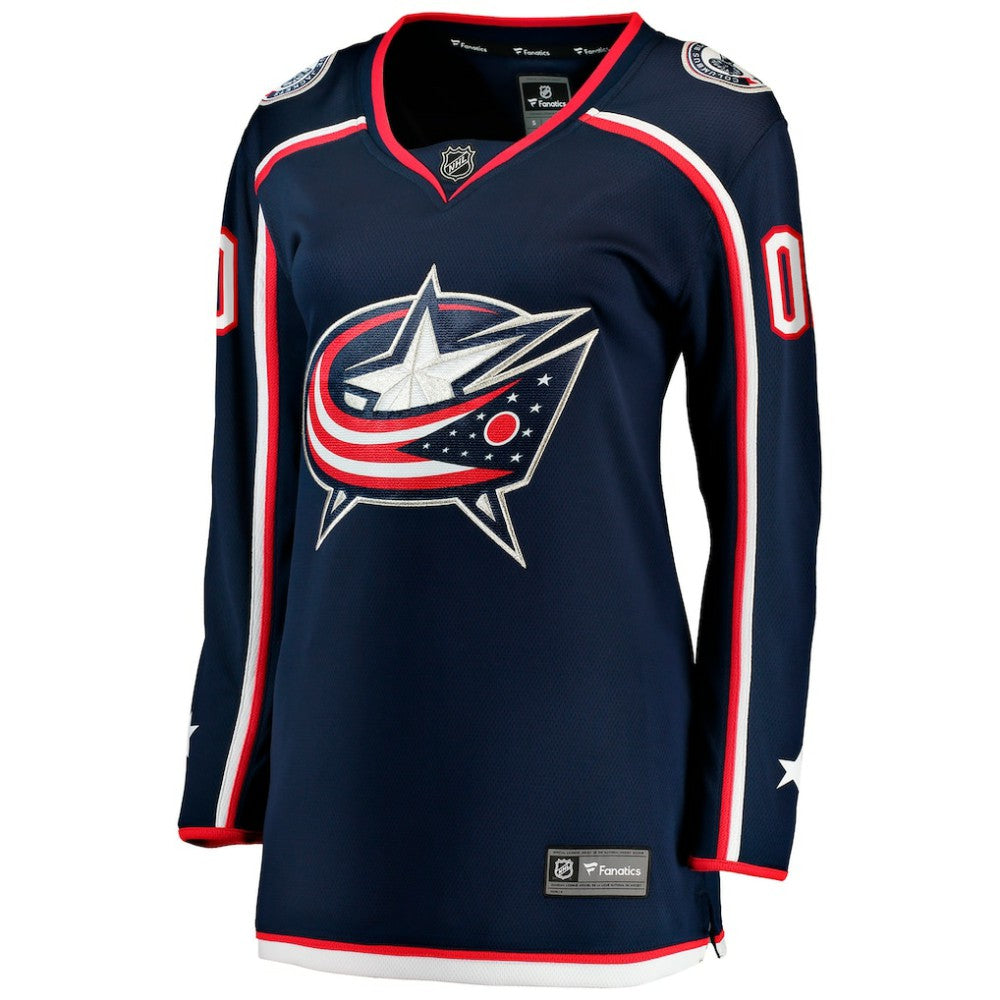 NHL Columbus Blue Jackets Fanatics Women's Home Breakaway Custom Jersey