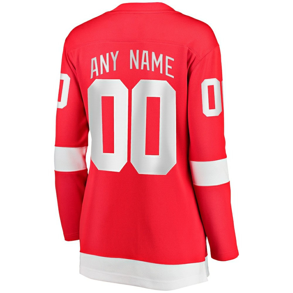 NHL Detroit Red Wings Fanatics Women's Home Breakaway Custom Jersey