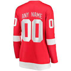 NHL Detroit Red Wings Fanatics Women's Home Breakaway Custom Jersey