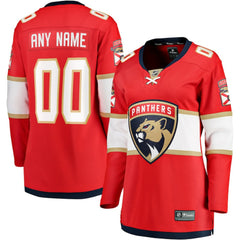 NHL Florida Panthers Fanatics Women's Home Breakaway Custom Jersey