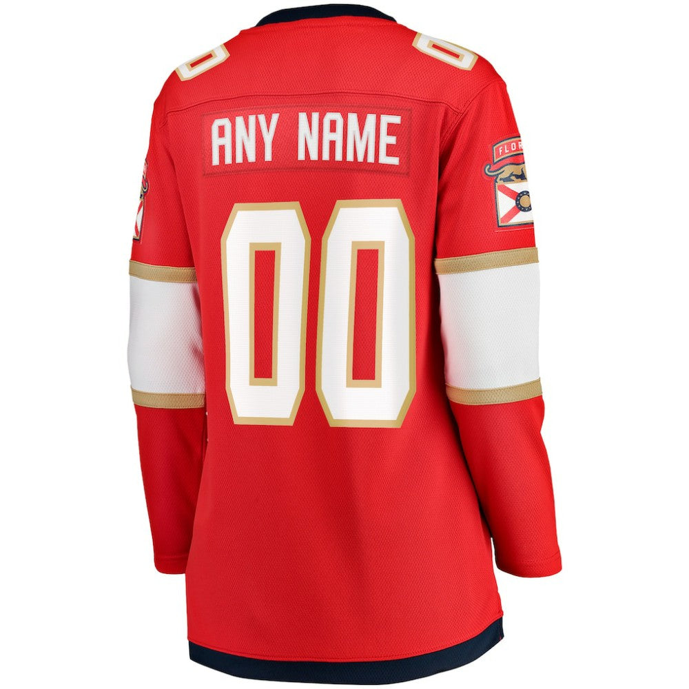 NHL Florida Panthers Fanatics Women's Home Breakaway Custom Jersey