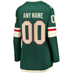 NHL Minnesota Wild Fanatics Women's Home Breakaway Custom Jersey