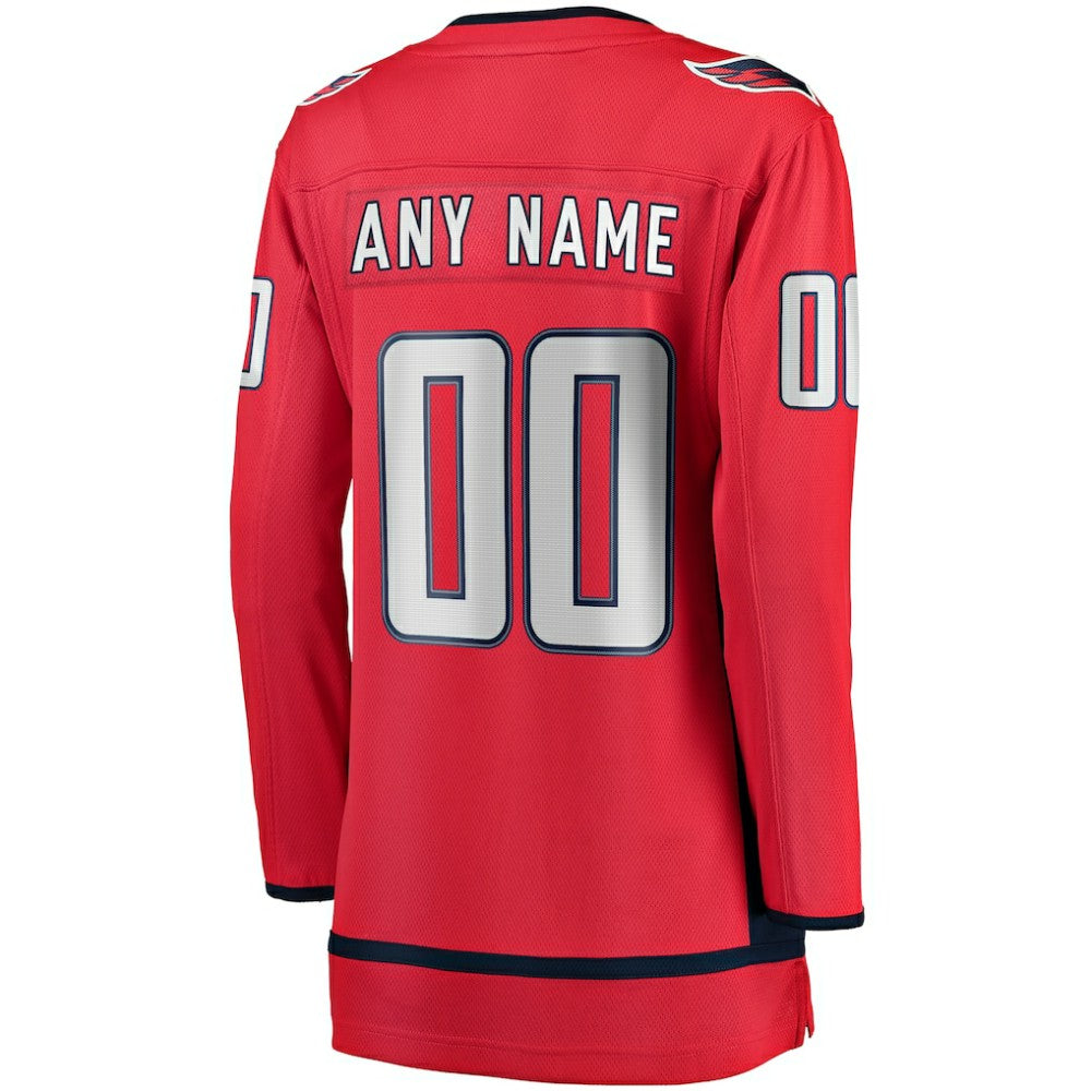 NHL Washington Capitals Fanatics Women's Home Breakaway Custom Jersey