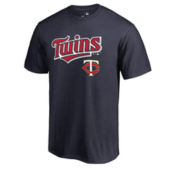 Navy Minnesota Twins Team Lockup T-Shirt