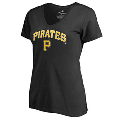 Black Pittsburgh Pirates Women's Team Lockup T-Shirt