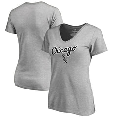 Ash Chicago White Sox Women's Team Lockup T-Shirt
