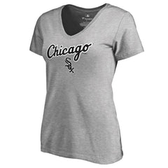 Ash Chicago White Sox Women's Team Lockup T-Shirt