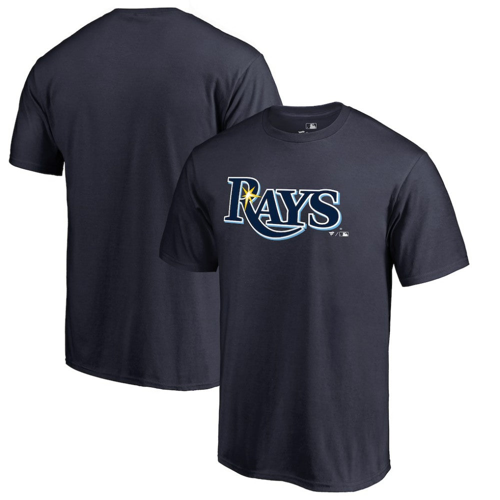 Navy Tampa Bay Rays Team Wordmark T-Shirt