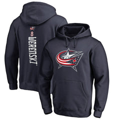 NHL Zach Werenski Columbus Blue Jackets Backer Pullover Hoodie