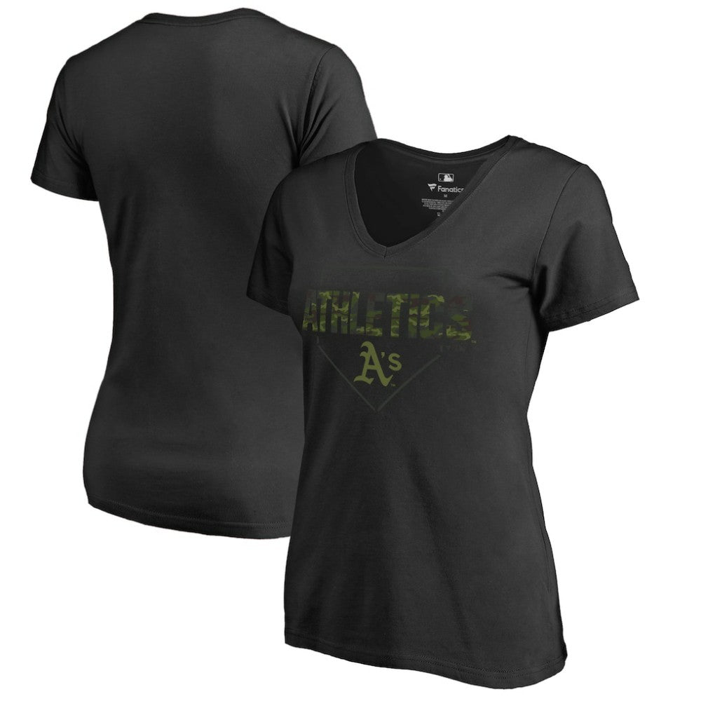 Black Athletics Women's Camo T-Shirt