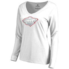 NHL Minnesota Wild Women's White Out Long Sleeve T-Shirt
