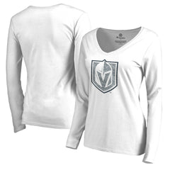NHL Vegas Golden Knights Women's White Out Long Sleeve T-Shirt