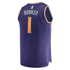 Fanatics Devin Booker Phoenix Suns Fast Break Replica Jersey Purple