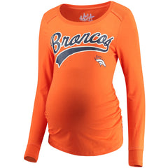 Touch Women's Maternity Yardline Tri-Blend Top - Denver Broncos Tops