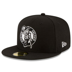 New Era Boston Celtics Black & White Logo 59FIFTY Fitted Hat