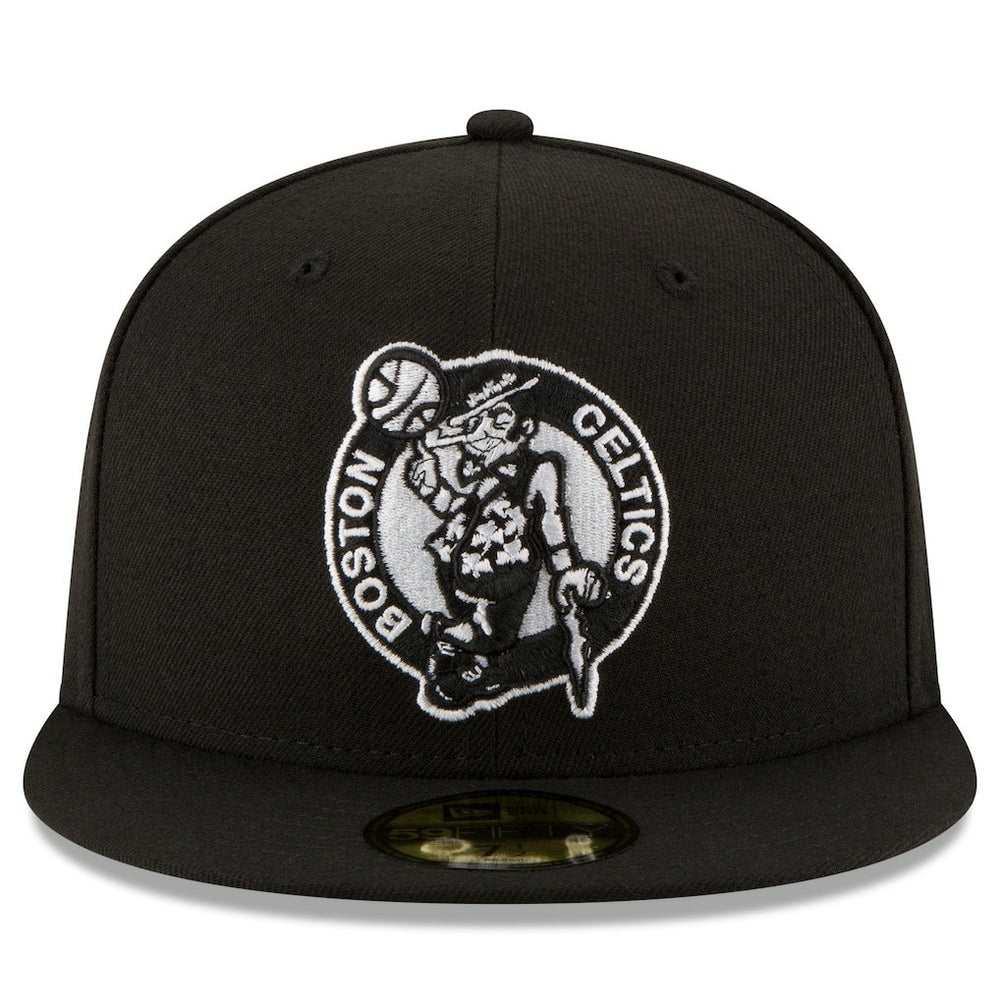 New Era Boston Celtics Black & White Logo 59FIFTY Fitted Hat