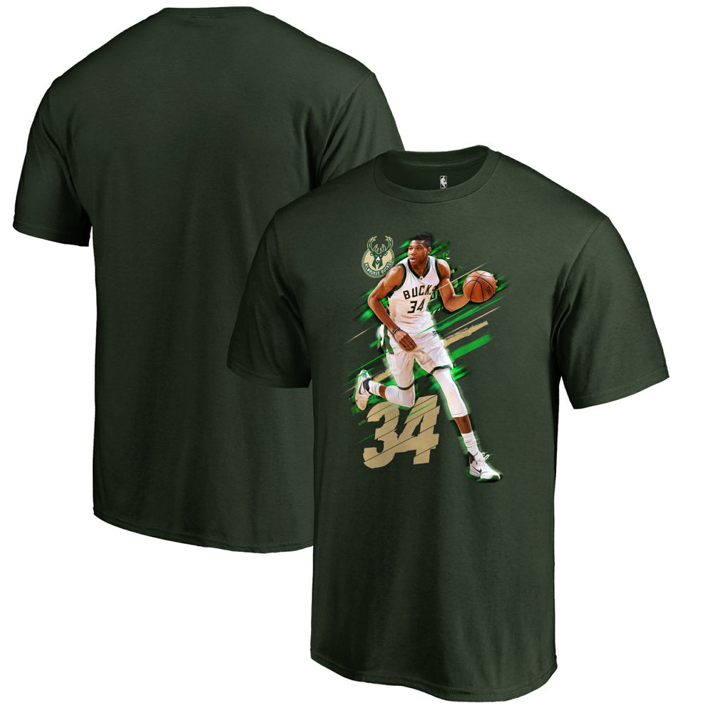 Giannis Antetokounmpo Milwaukee Bucks Fade Away T-Shirt