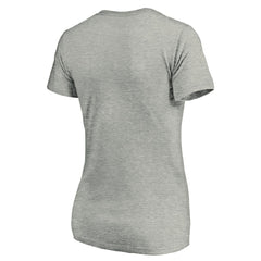 Ash Atlanta Braves Women's Forbes V-Neck T-Shirt