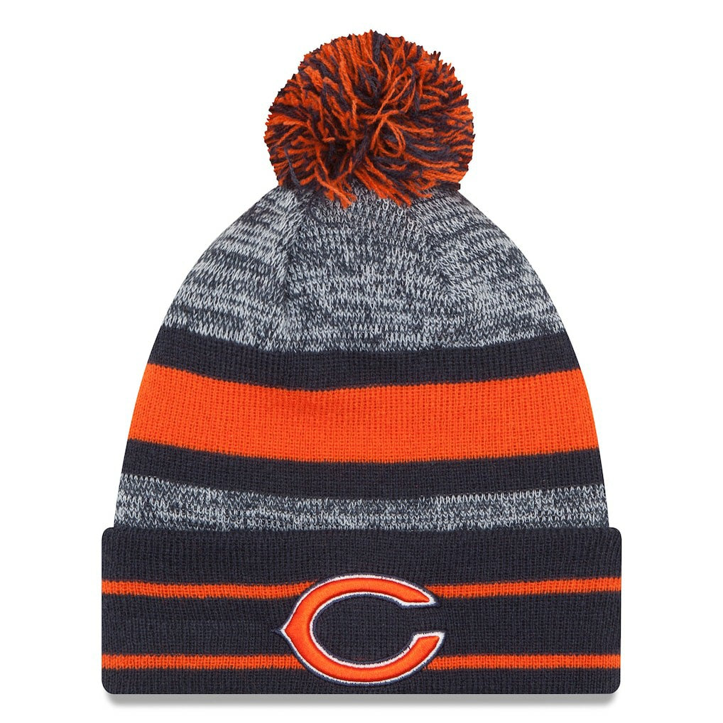 Team Logo Cuffed Knit Hat with Pom - Chicago Bears Hats