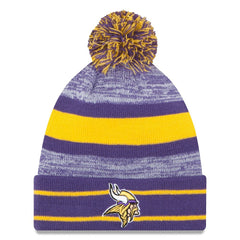 Team Logo Cuffed Knit Hat with Pom - Minnesota Vikings Hats
