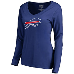 Women's Primary Logo V-Neck Long-Sleeve T-Shirt - Buffalo Bills T-shirts