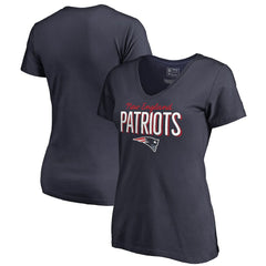 Women's Nostalgia V-Neck T-Shirt - New England Patriots T-shirts