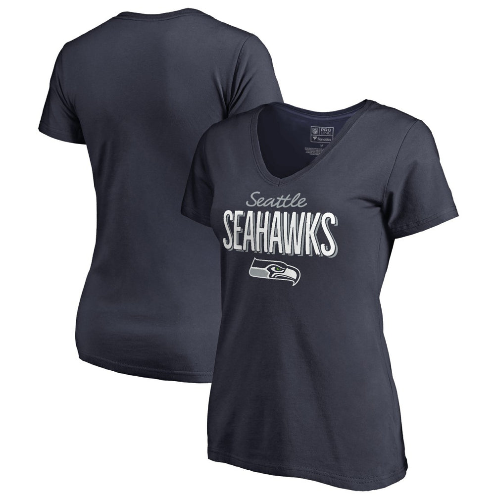 Women's Nostalgia V-Neck T-Shirt - Seattle Seahawks T-shirts