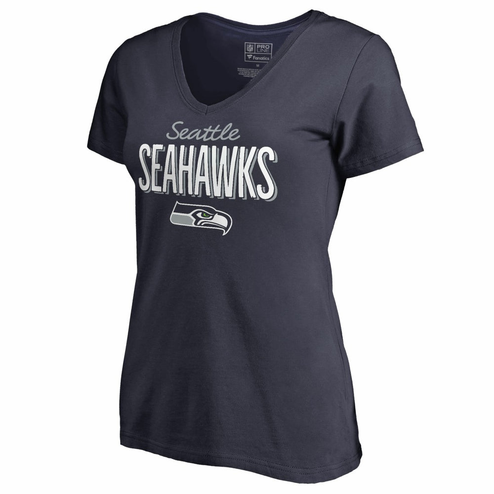 Women's Nostalgia V-Neck T-Shirt - Seattle Seahawks T-shirts