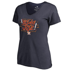 Navy Jose Altuve Houston Astros Women's Player Hometown Collection V-Neck Yes Way Jose T-Shirt