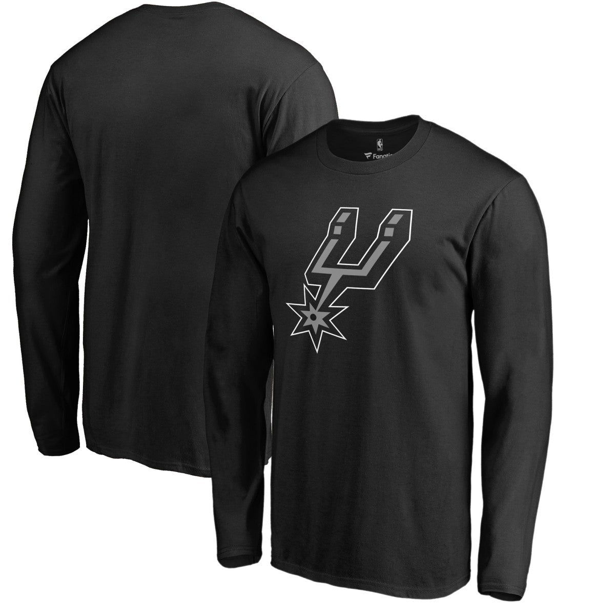 San Antonio Spurs 2017 Primary Logo 2 Long Sleeve T-Shirt