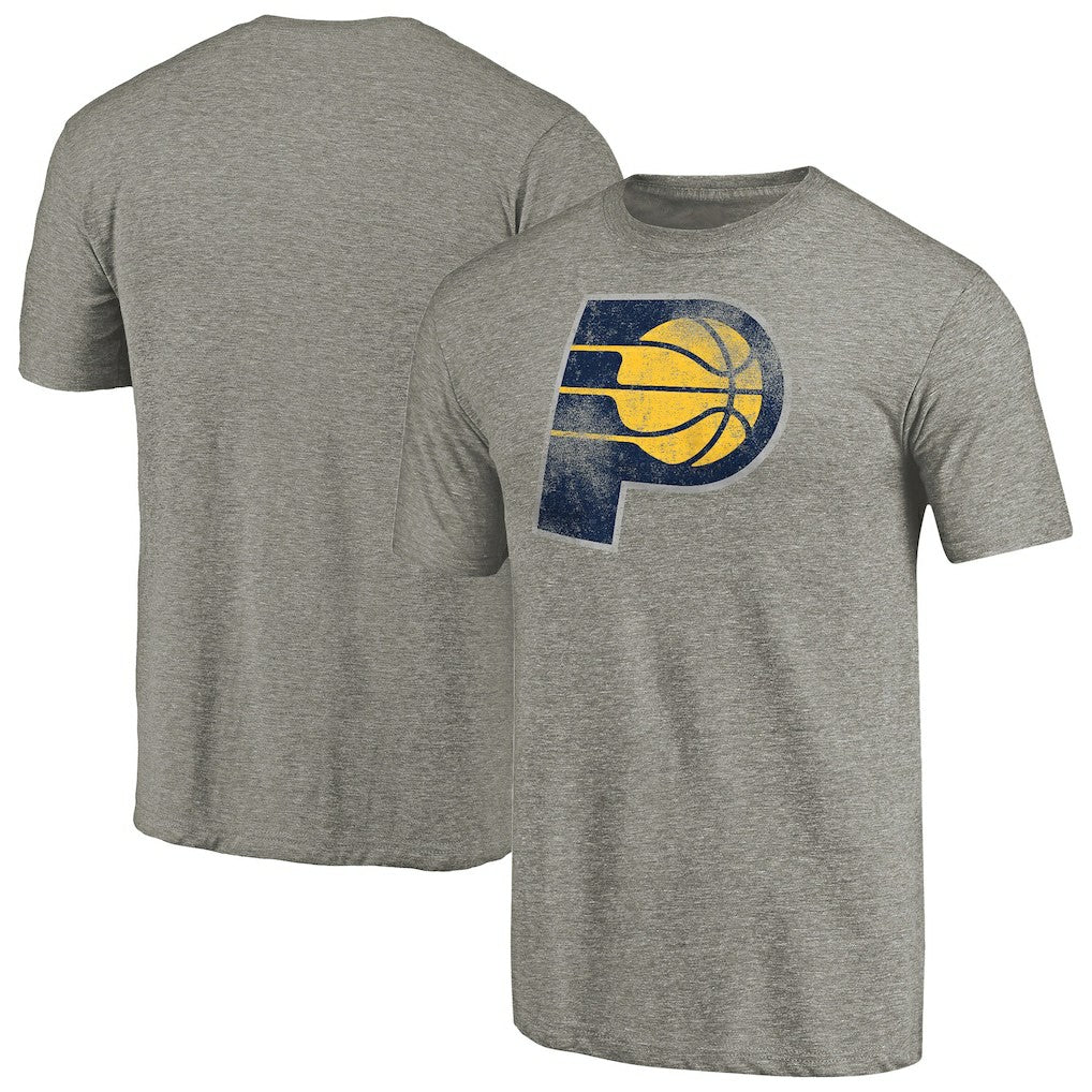 Indiana Pacers Distressed Team Logo Tri-Blend T-Shirt