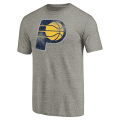 Indiana Pacers Distressed Team Logo Tri-Blend T-Shirt