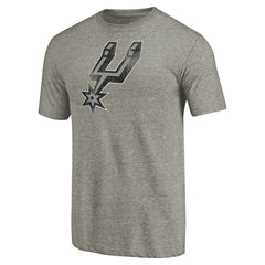 San Antonio Spurs Distressed Team Logo Tri-Blend T-Shirt