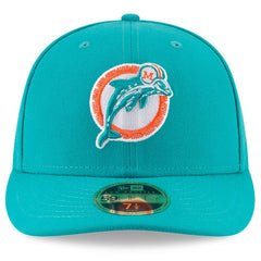 Omaha Throwback Low Profile 59FIFTY Fitted Hat - Miami Dolphins Hats