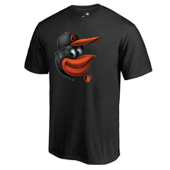 Black Baltimore Orioles Midnight Mascot Logo T-Shirt
