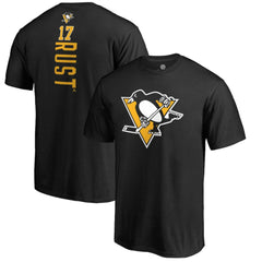 NHL Bryan Rust Pittsburgh Penguins Backer Name & Number T-Shirt