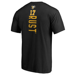NHL Bryan Rust Pittsburgh Penguins Backer Name & Number T-Shirt