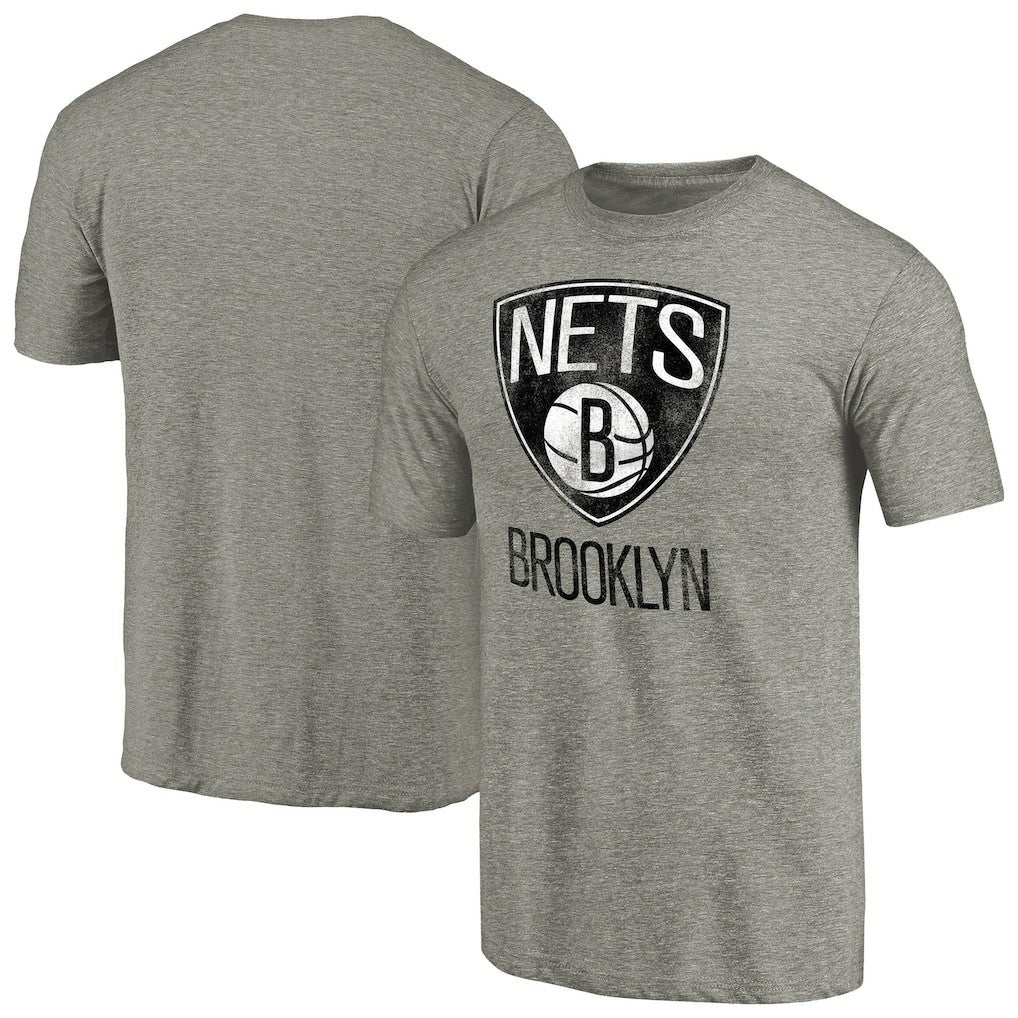 Brooklyn Nets Distressed Team Logo Tri-Blend T-Shirt