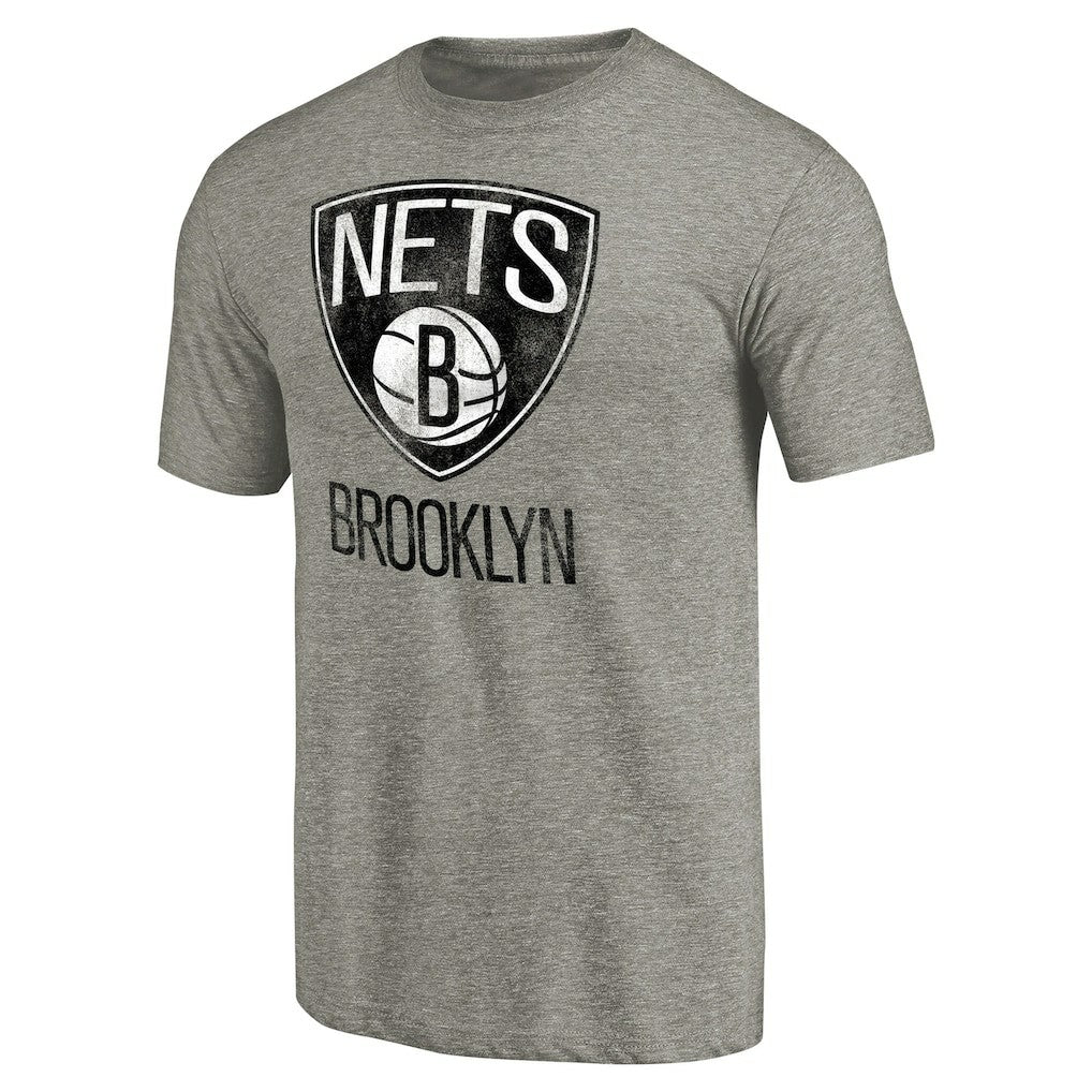 Brooklyn Nets Distressed Team Logo Tri-Blend T-Shirt