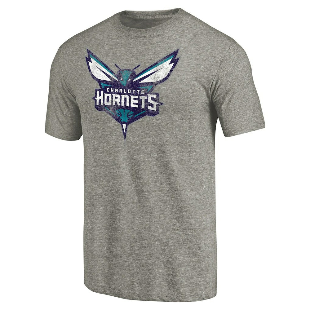 Charlotte Hornets Distressed Team Logo Tri-Blend T-Shirt